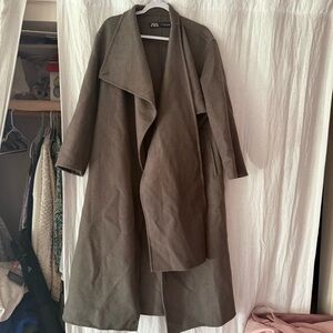 Zara Dark Brown Trench Coat